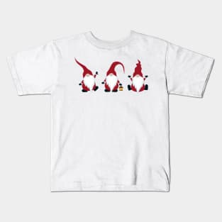 3 Little Christmas Gnomes Kids T-Shirt